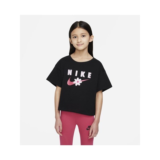 T-shirt dla małych dzieci Nike - Czerń Nike 4 Nike poland