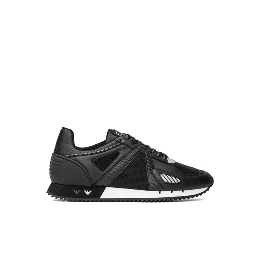 Sneakersy męskie czarne EA7 Emporio Armani X8X076 XK220 N629 Emporio Armani 45 1/3 Sneaker Peeker