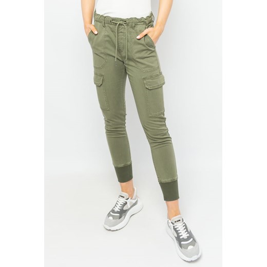 joggery damskie pepe jeans pl211549 zielone ze sklepu Royal Shop w kategorii Spodnie damskie - zdjęcie 134734312