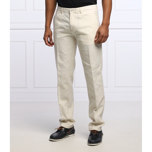 BOSS Lniane spodnie Crigan3-W | Regular Fit | stretch 48 Gomez Fashion Store