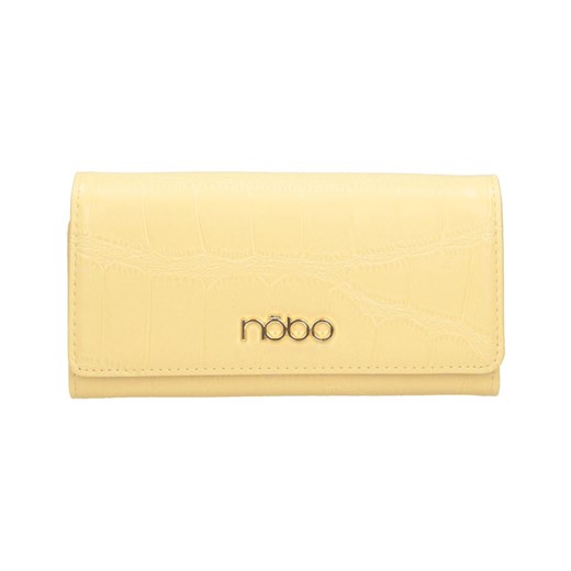 Żółty portfel Nobo z motywem skóry krokodyla Uniwersalny promocyjna cena NOBOBAGS.COM