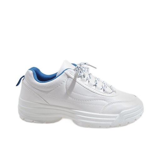 Białe modne obuwie sportowe 6256 38 okazyjna cena ButyModne.pl