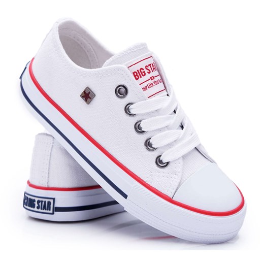 Trampki Dziecięce Big Star Białe FF374200 ze sklepu ButyModne.pl w kategorii Trampki dziecięce - zdjęcie 134771912