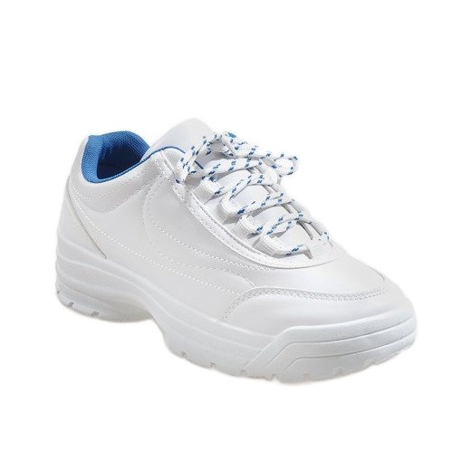 Białe modne obuwie sportowe 6256 40 okazyjna cena ButyModne.pl