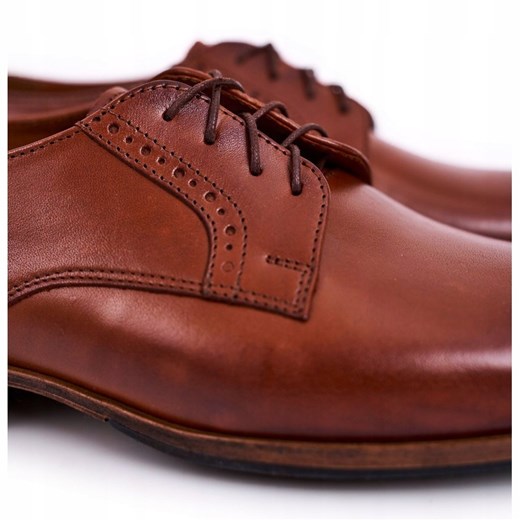 Bednarek Polish Shoes Męskie Skórzane Półbuty Z Jasną Podeszwą Bednarek Jasny Bednarek Polish Shoes 44 ButyModne.pl