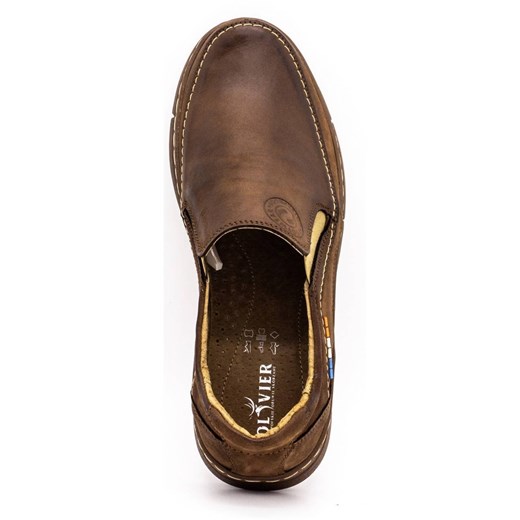 Olivier Buty męskie slip-on 283GT brązowe Olivier 43 ButyModne.pl