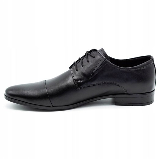Lukas Buty męskie wizytowe ze skóry 286 czarne Lukas 45 ButyModne.pl