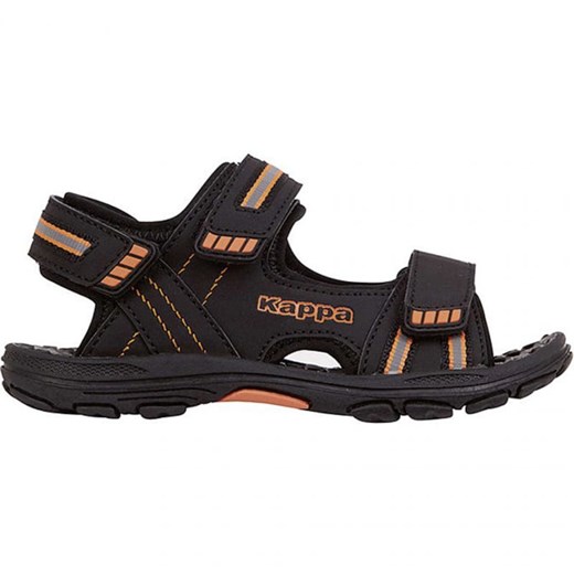 Sandały Kappa Symi T Footwear Jr 260685T 1144 czarne pomarańczowe Kappa 40 ButyModne.pl