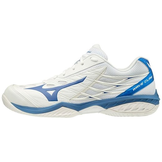 Buty halowe do badmintona Mizuno Wave Claw M 71GA191524 białe białe niebieskie Mizuno 39 ButyModne.pl