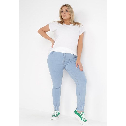 Jasnoniebieskie Jeansy Eidele 5XL Born2be Odzież