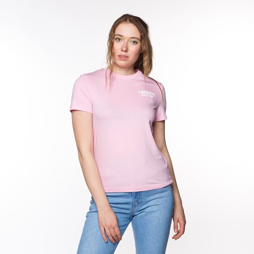 Lacoste Women’s Logo T-shirt Pink Lacoste 38 runcolors