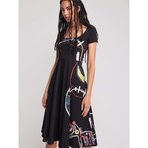 Desigual Roma Sukienka Czarny Desigual XS BIBLOO