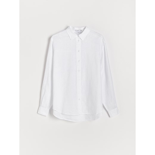 Reserved - PREMIUM Lniana koszula - Biały Reserved 40 Reserved