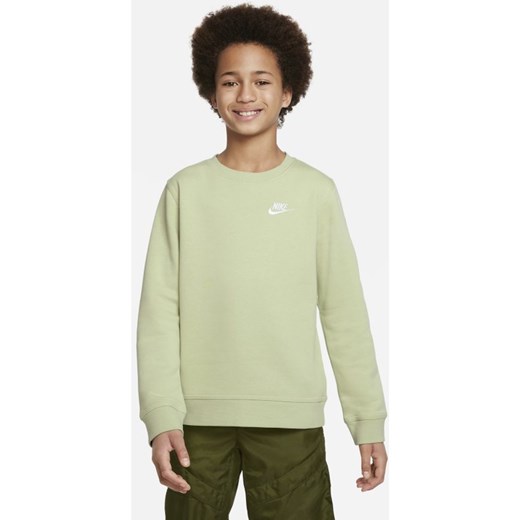Bluza dresowa dla dużych dzieci (chłopców) Nike Sportswear Club - Zieleń Nike XS Nike poland