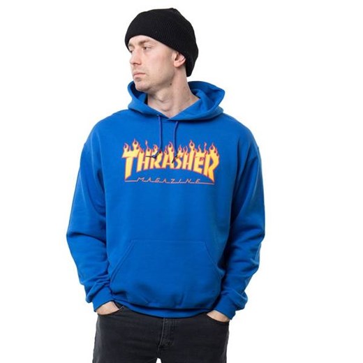 Bluza Thrasher HOODY Flame Logo Hoody Royal Blue Thrasher L Street Colors