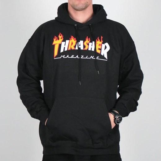 Bluza Thrasher Hood Flame Mag Black Thrasher L Street Colors