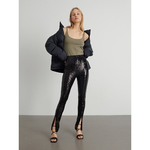 Reserved - Bawełniany top - Khaki Reserved XL Reserved