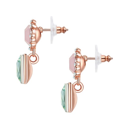 Pozłacane kolczyki-wkrętki z kryształami Swarovski Lilly & Chloe onesize wyprzedaż Limango Polska