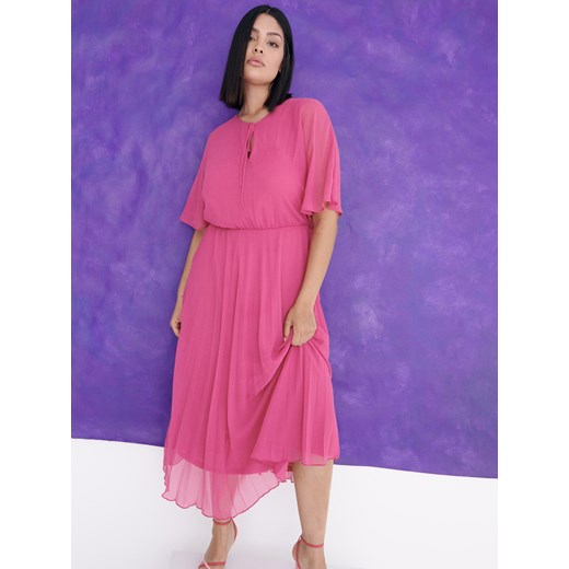 Reserved - Plisowana sukienka - Różowy Reserved XXL Reserved