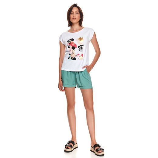 T-shirt damski z krótkim rękawkiem i kolorowym nadrukiem Drywash 46 Top Secret promocja