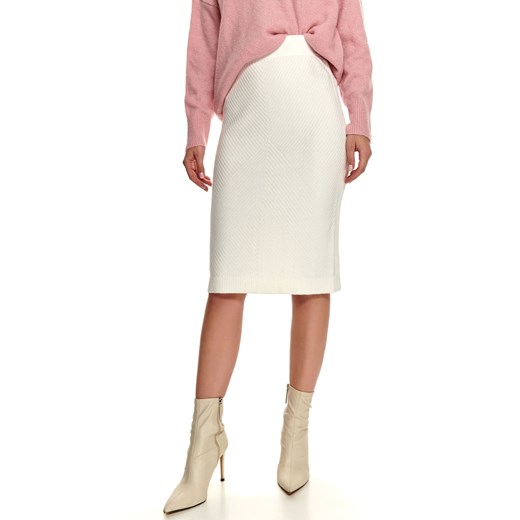 Ołówkowa spódnica z dzianiny swetrowej Top Secret 36 okazyjna cena Top Secret
