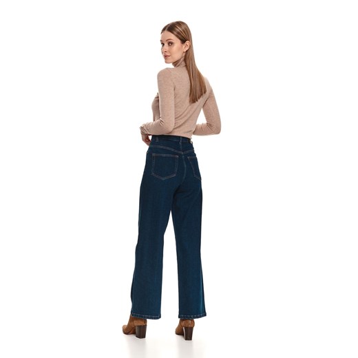 Spodnie długie damskie, high waist, rozszerzane, szerokie Top Secret 34 wyprzedaż Top Secret
