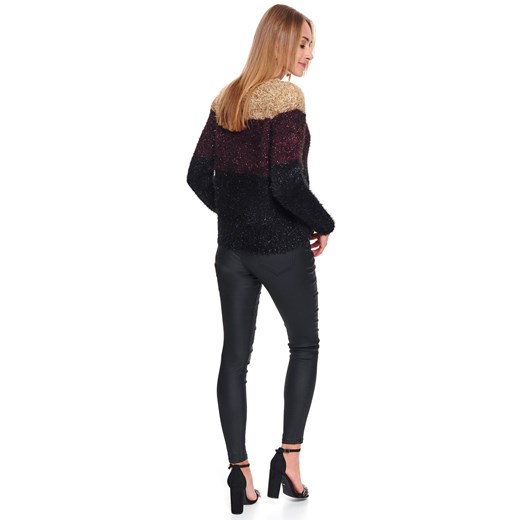Gruby damski sweter z okrągłym dekoltem Top Secret 38 promocja Top Secret