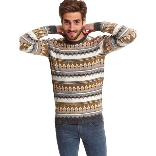 Sweter w stylu retro Top Secret XL Top Secret okazja