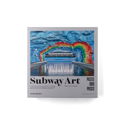 Printworks puzzle Subway Art Rainbow 1000 elementów ze sklepu ANSWEAR.com w kategorii Puzzle - zdjęcie 134983503