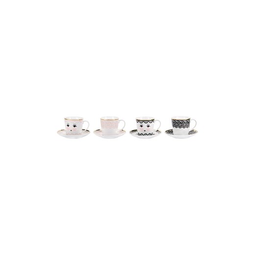 Miss Etoile zestaw filiżanek ze spodkami 150 ml (4-pack) ze sklepu ANSWEAR.com w kategorii Kubki - zdjęcie 134989731