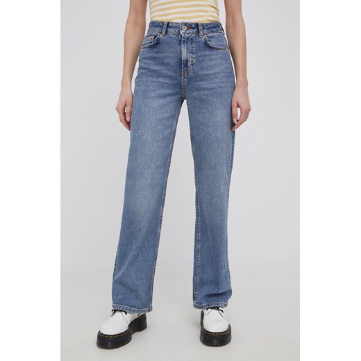 Pieces jeansy damskie high waist Pieces 25/30 ANSWEAR.com