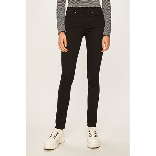 Levi&apos;s jeansy damskie medium waist 18881.0052-Blacks ze sklepu ANSWEAR.com w kategorii Jeansy damskie - zdjęcie 134997611