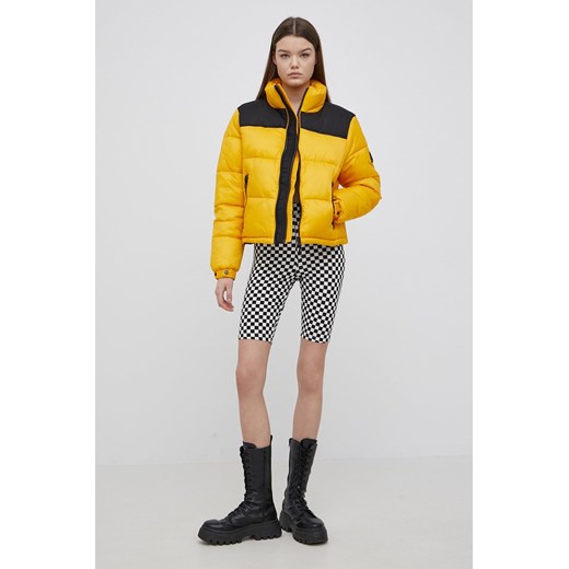 Superdry kurtka damska kolor żółty zimowa Superdry M okazja ANSWEAR.com