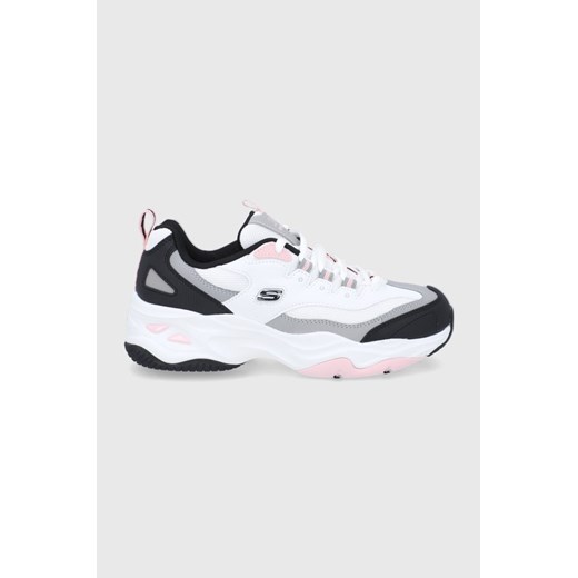 Skechers Buty kolor szary na platformie ze sklepu ANSWEAR.com w kategorii Buty sportowe damskie - zdjęcie 135017074