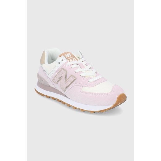 New Balance Buty kolor różowy na płaskiej podeszwie New Balance 38 okazyjna cena ANSWEAR.com