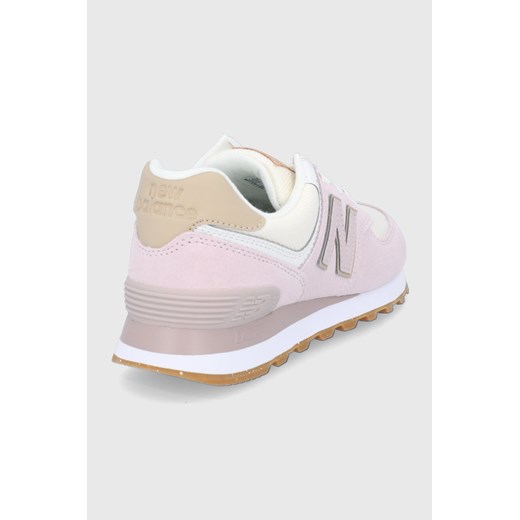 New Balance Buty kolor różowy na płaskiej podeszwie New Balance 37 wyprzedaż ANSWEAR.com