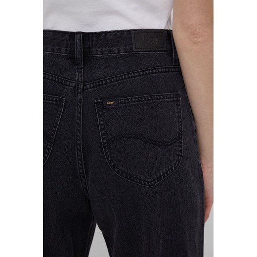 Lee jeansy WIDE LEG LONG BLACK damskie high waist Lee 30/33 ANSWEAR.com