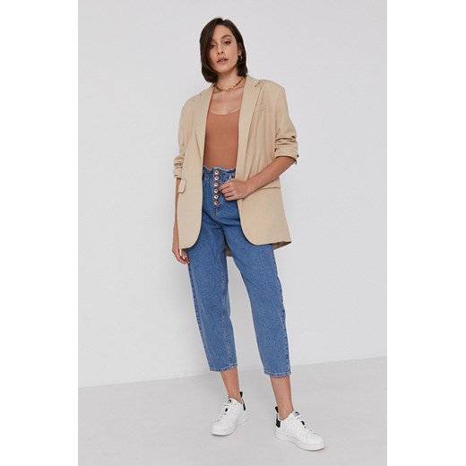 United Colors of Benetton Jeansy Shirley damskie high waist United Colors Of Benetton 27 wyprzedaż ANSWEAR.com