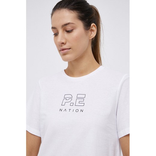 P.E Nation T-shirt bawełniany kolor biały P.e Nation M okazja ANSWEAR.com
