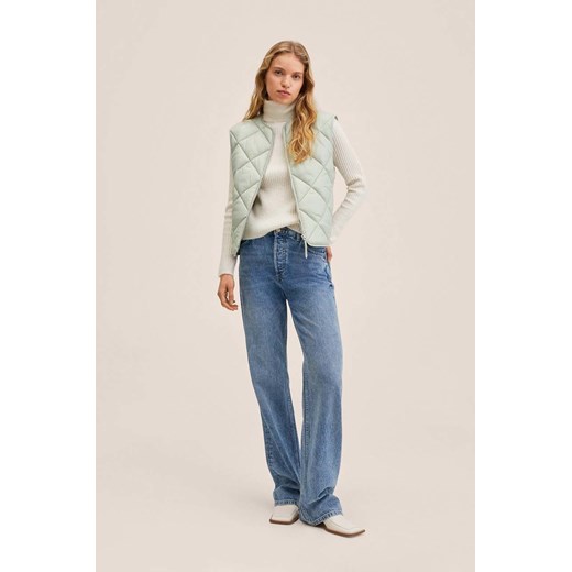 Mango bezrękawnik Bang damski kolor zielony przejściowy Mango XL ANSWEAR.com