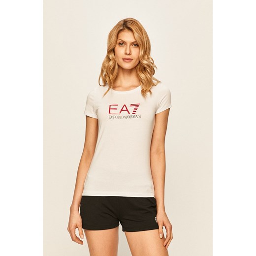 EA7 Emporio Armani - T-shirt 8NTT63.TJ12Z ze sklepu ANSWEAR.com w kategorii Bluzki damskie - zdjęcie 135036320