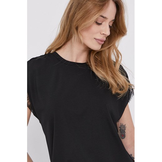 Nissa T-shirt damska kolor czarny Nissa 38 okazyjna cena ANSWEAR.com
