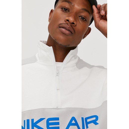 Nike Sportswear Bluza bawełniana męska kolor biały z nadrukiem Nike Sportswear L okazja ANSWEAR.com
