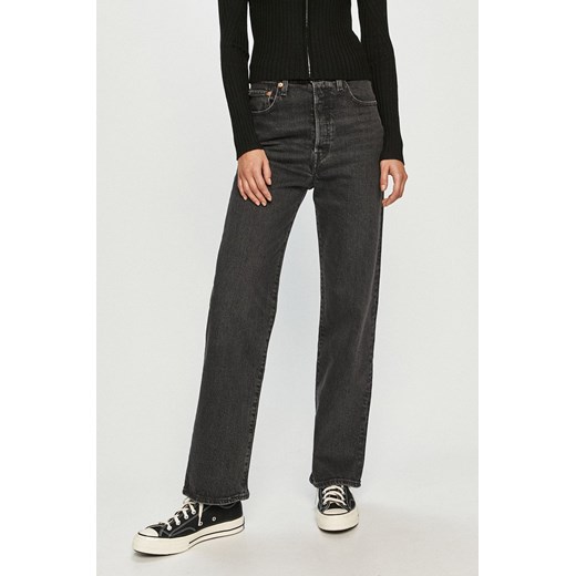 Levi&apos;s - Jeansy Ribcage Straight Ankle 28/27 okazja ANSWEAR.com