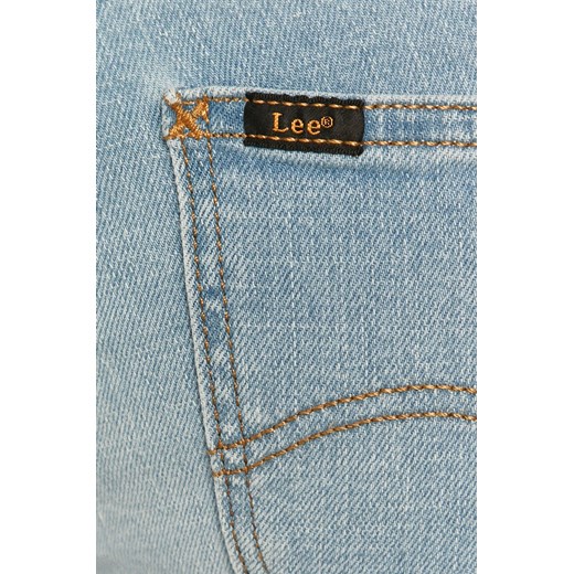 Lee jeansy Scarlett Bleached Azur damskie regular waist Lee 25/29 okazyjna cena ANSWEAR.com
