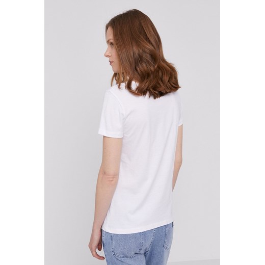 Armani Exchange T-shirt damski kolor biały Armani Exchange XS wyprzedaż ANSWEAR.com