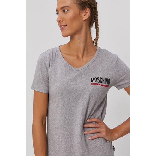 Moschino Underwear T-shirt damski kolor szary M ANSWEAR.com promocja