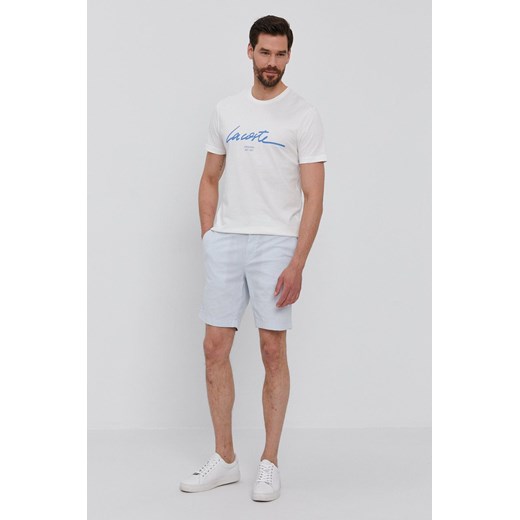 Lacoste T-shirt męski kolor biały z nadrukiem Lacoste M/L okazja ANSWEAR.com