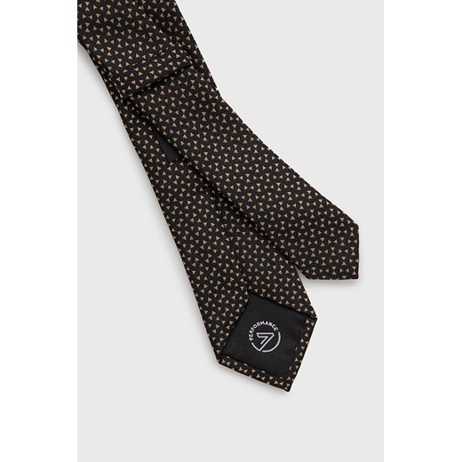 BOSS krawat kolor czarny ONE ANSWEAR.com