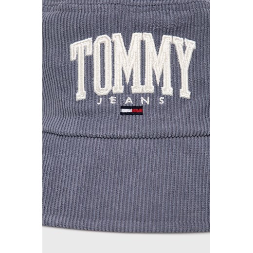 Tommy Jeans Kapelusz sztruksowy kolor fioletowy Tommy Jeans ONE ANSWEAR.com